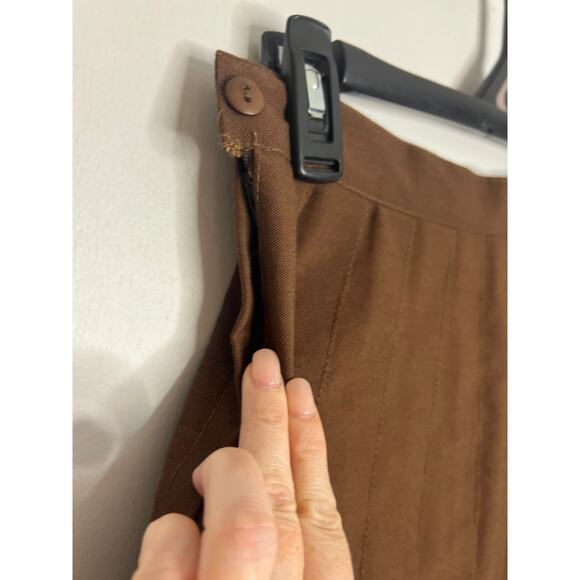 Willow Ridge Vintage Brown Skirt Size 6 Petite - Picture 4 of 8